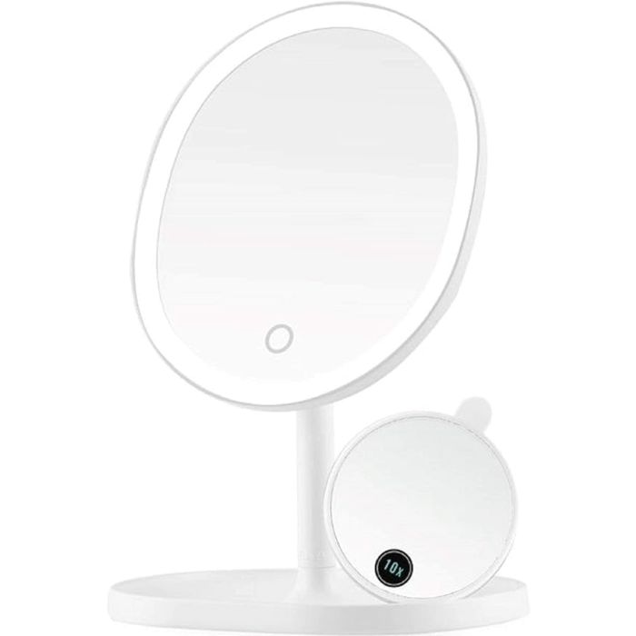 Round Makeup Mirror with Light 20 x 16 cm