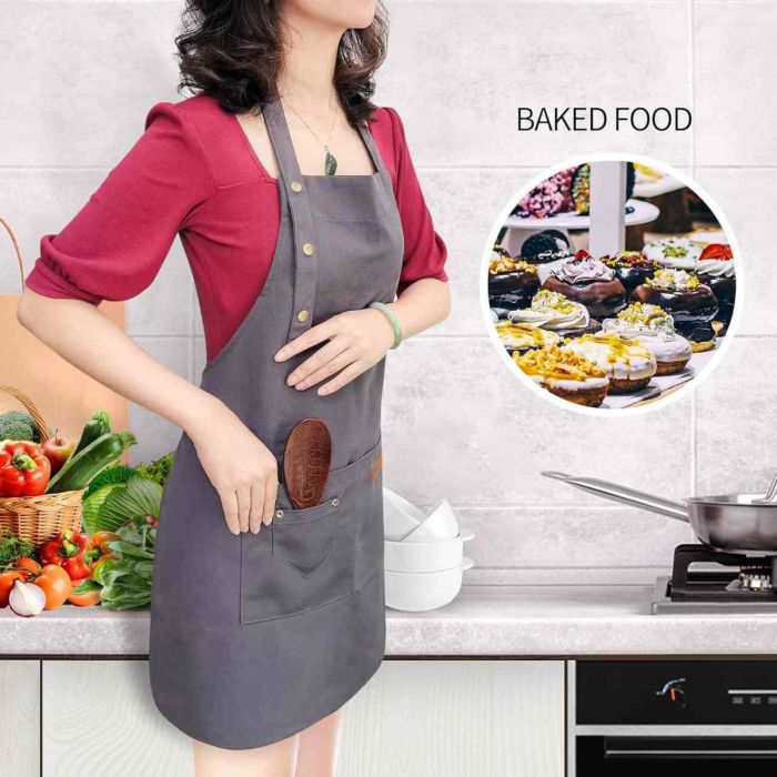 Kitchen Apron with Large Pockets