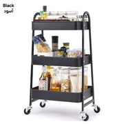 3-Tier Utility Rolling Cart