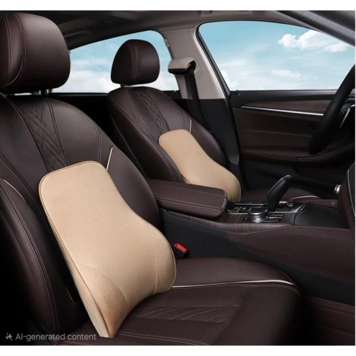 وسادة دعم أسفل الظهر للسيارة مصنوعة من إسفنج الذاكرة