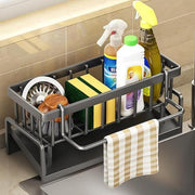 Kitchen Sink Organizer Rack with Drain Tray
