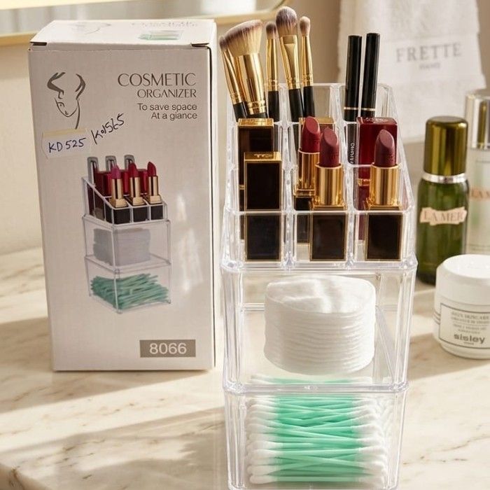 Clear Acrylic Cosmetic Organizer with Drawers