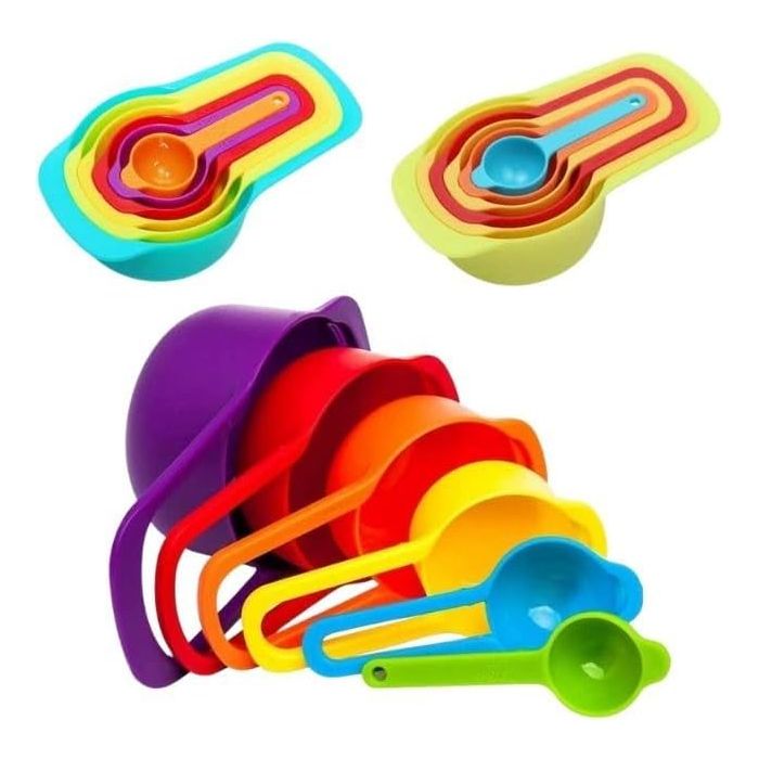 6 Pcs Measuring Cup Set - Assorted Colors
