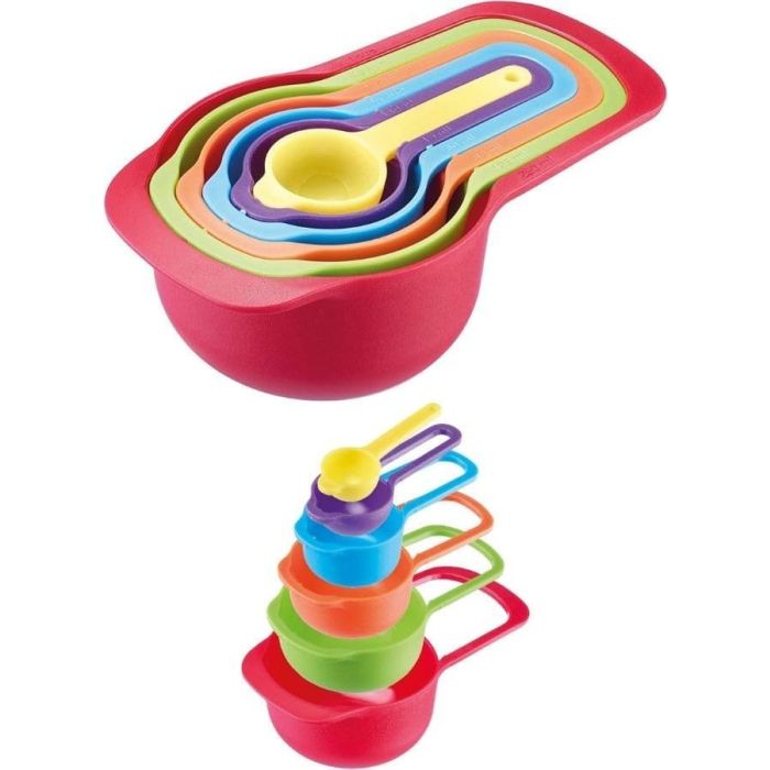 6 Pcs Measuring Cup Set - Assorted Colors