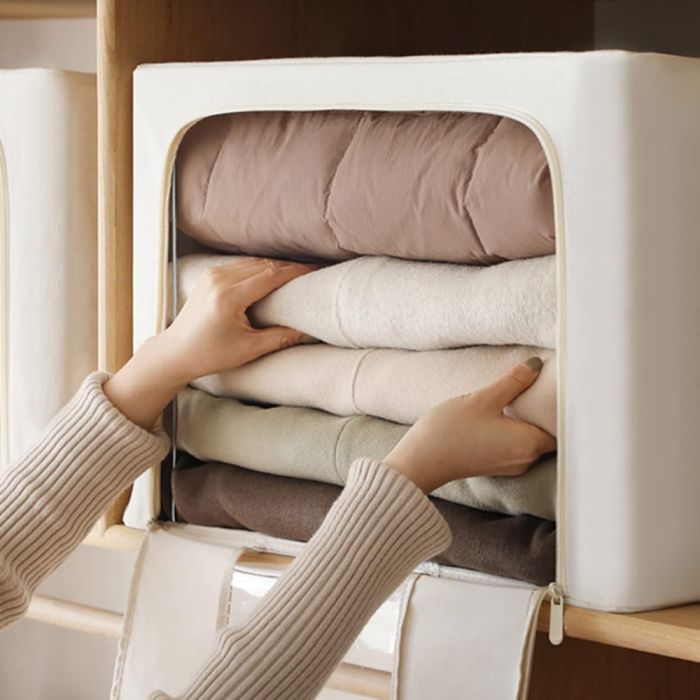 Multifunctional Foldable Fabric Storage Box