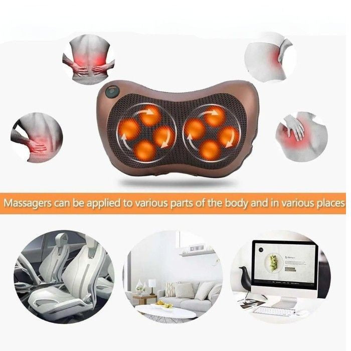 Rechargable Neck & Body Massage Pillow with Heat
