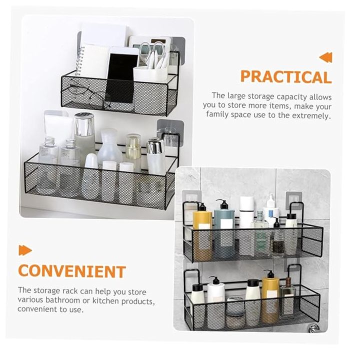 Organizer Wall Basket Shelf Hanging to Household Tools