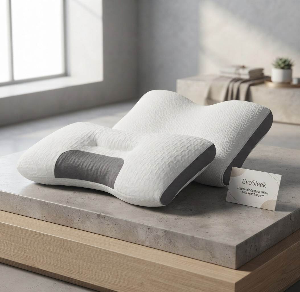 Ergonomic Contour Pillow – Neck & Shoulder Support