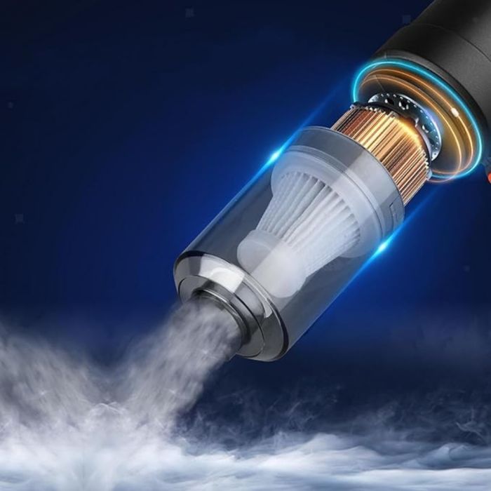 مكنسة كهربائية للسيارة قابلة لإعادة الشحن بقوة 120 واط