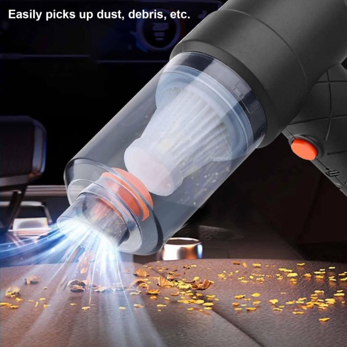 مكنسة كهربائية للسيارة قابلة لإعادة الشحن بقوة 120 واط