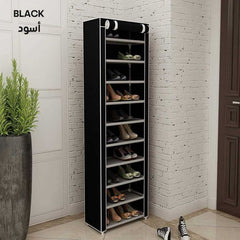 Shoe Organizer 10 Tiers with Dustproof Cover Closet