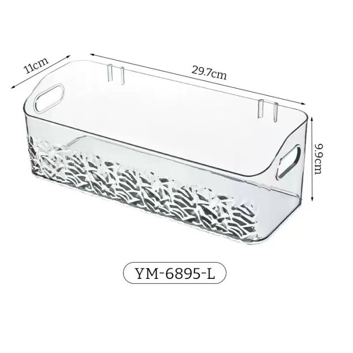 Elegant Clear Glass Cosmetic Organizer