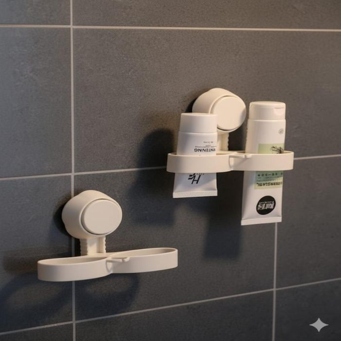 Suction Cup Facial Cleanser Storage Rack
