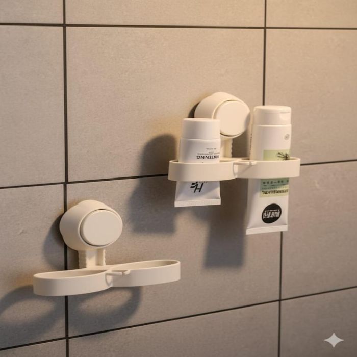 Suction Cup Facial Cleanser Storage Rack