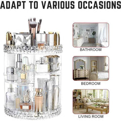 3-Tier Rotating Acrylic Makeup Organizer